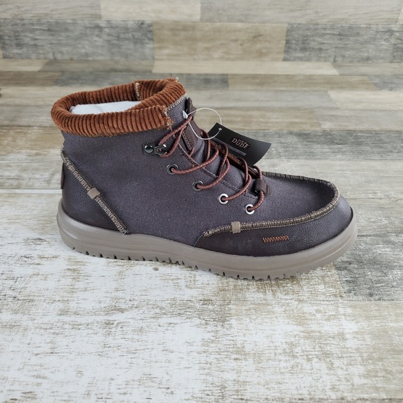 Hey Dude Other - Hey Dude Mens Bradley Corduroy Collar Boots Size 9 Stretch Boot Brown
